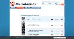 Desktop Screenshot of feliratozz.hu
